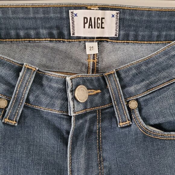 PAIGE Verdugo Skinny Ankle Blue Jeans Size 25 - Picture 2 of 7